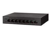 Cisco Small Business Sg110D-08HP Non-géré L2 Gigabit Ethernet 10/100/1000, Noir Connexion Ethernet, supportant