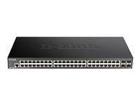 D-LINK Commutateur Ethernet DGS-1250-52X 52 Ports Gérable - 3 Couche supportée - Modulaire - Paire torsadée, F