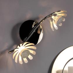 Eco-Light plafonnier LED Bloom à 2 lampes argenté