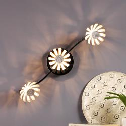 Eco-Light plafonnier LED Bloom à 3 lampes argenté