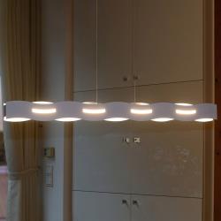Eco-Light Suspension LED Wave blanc