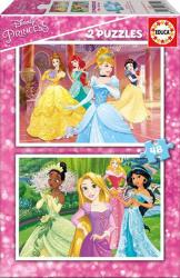 Educa - Puzzle 2x48 Disney Princesses