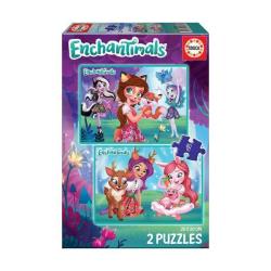 Educa - Puzzle 2x48 pièces - Enchantimals