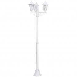Eglo lampadaire de jardin laterna triple blanc & transparent