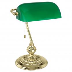 Eglo lampe à poser banker or & vert