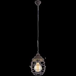 Eglo suspension lanterne tendance 2 - vintage - brun