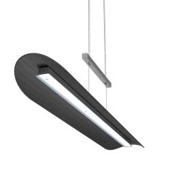 Elobra Suspension LED Colombia XL, chêne noir