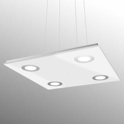 Evotec Suspension LED carrée Pano, blanche