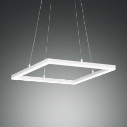 Fabas Luce Suspension LED Bard 42x42cm en blanc