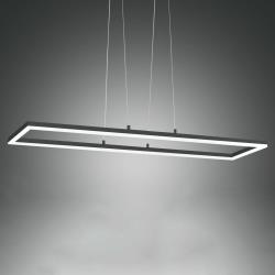 Fabas Luce Suspension LED Bard, 92x32cm, anthracite