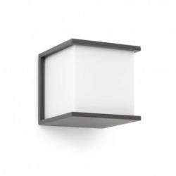 Faro Barcelona applique extérieure carrée kubick ip44 h16,5 cm - gris