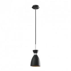 Faro Barcelona Lampe suspendue retro h174 cm max - noir et or