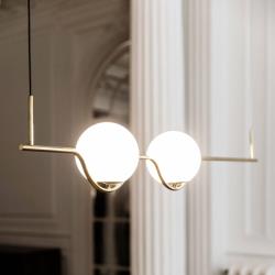 FARO BARCELONA Suspension LED de designer Le Vita à 2 lampes