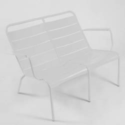 Fauteuil bas double FERMOB Luxembourg - BLANC