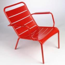 Fauteuil bas FERMOB Luxembourg - COQUELICOT
