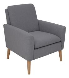 Fauteuil CHILLY tissu anthracite