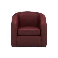 Fauteuil cuir Enzo - rouge