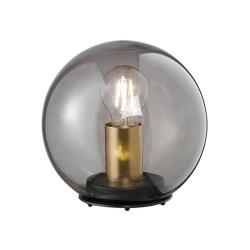 Fischer & Honsel lampe à poser Dini abat-jour sphère verre, 20cm