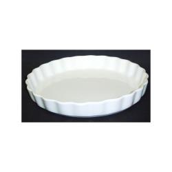 Moule à tarte D : 27 cm céramique - blanc