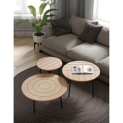 Grande table basse 80cm bois ply - temahome
