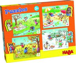 Haba - Puzzle de 4x15 pièces les Saisons