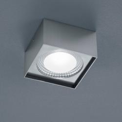 Helestra Kari plafonnier LED, angulaire, nickel