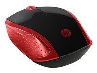 HP 200 emprs red wireless mouse 2HU82AA