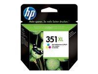 HP 351XL cartouche d'encre trois couleurs grande capacité authentique pour HP Photosmart C4380/C4472/C4580/C5280 (CB338EE)