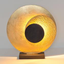 J. Hollander lampe à poser LED La Bocca, 43cm, dorée-brune