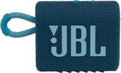 Enceinte Bluetooth JBL Go 3 JBLGO3BLU étanche à leau, étanche à la poussière bleu