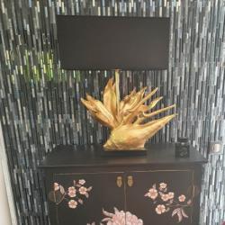 Kare Design Lampe de table tropical hibiscus