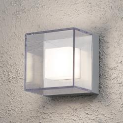 Konstmide applique d'extérieur LED transparente Sanremo IP54