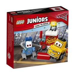 Lego Juniors Disney Pixar Cars 3 - L’arrêt au stand de Guido et Luigi - 10732