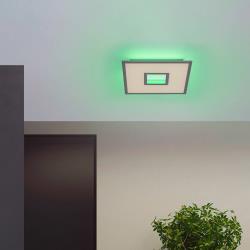 Leuchten Direkt plafonnier LED Recess avec télécommande RGBW