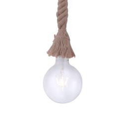 Leuchten Direkt Suspension Rope avec corde, à 1 lampe