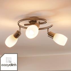 Lindby plafonnier rond LED Easydim Arda à 3 lampes