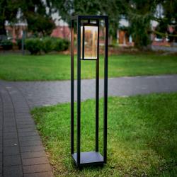 Lucande borne lumineuse LED Ferdinand, forme rectangulaire