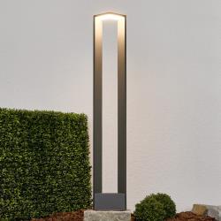 Lucande borne lumineuse LED ultra moderne Jeny gris foncé
