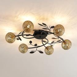 Lucande Evory plafonnier, rond, 6 lampes