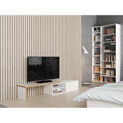 Meuble TV en bois blanc Move - Temahome