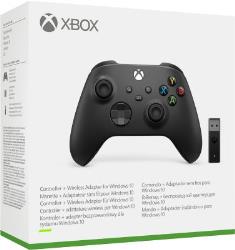 MICROSOFT Manette Xbox nouvelle génération avec adaptateur sans-fil Windows 10 - Noir + Abonnement Xbox Game P