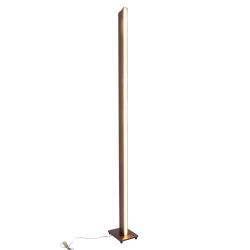 Nave lampadaire LED Madera aspect bois, dimmable