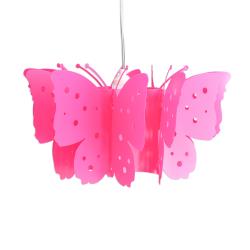 Nave Suspension Kizi en rose avec des papillons