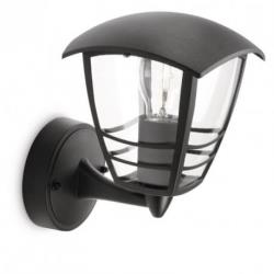 Philips applique lanterne moderne creek ip44 h23 cm - noir