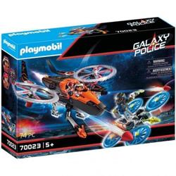 Playmobil 70023 - Galaxy Police Hélicoptère et pirates de l
