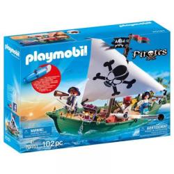 Playmobil 70151 Pirates - Chaloupe des pirates avec moteur submersible