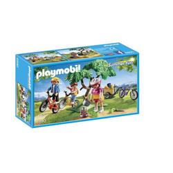 PLAYMOBIL Cyclistes avec vélos et remorque - 6890
