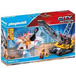 Playmobil - Dragline avec mur de construction - 70442