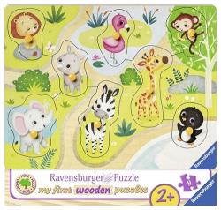 Ravensburger - My first wooden puzzle 8 p - En route vers le zoo