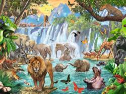Ravensburger - Puzzle 1500 p - Cascade dans la jungle